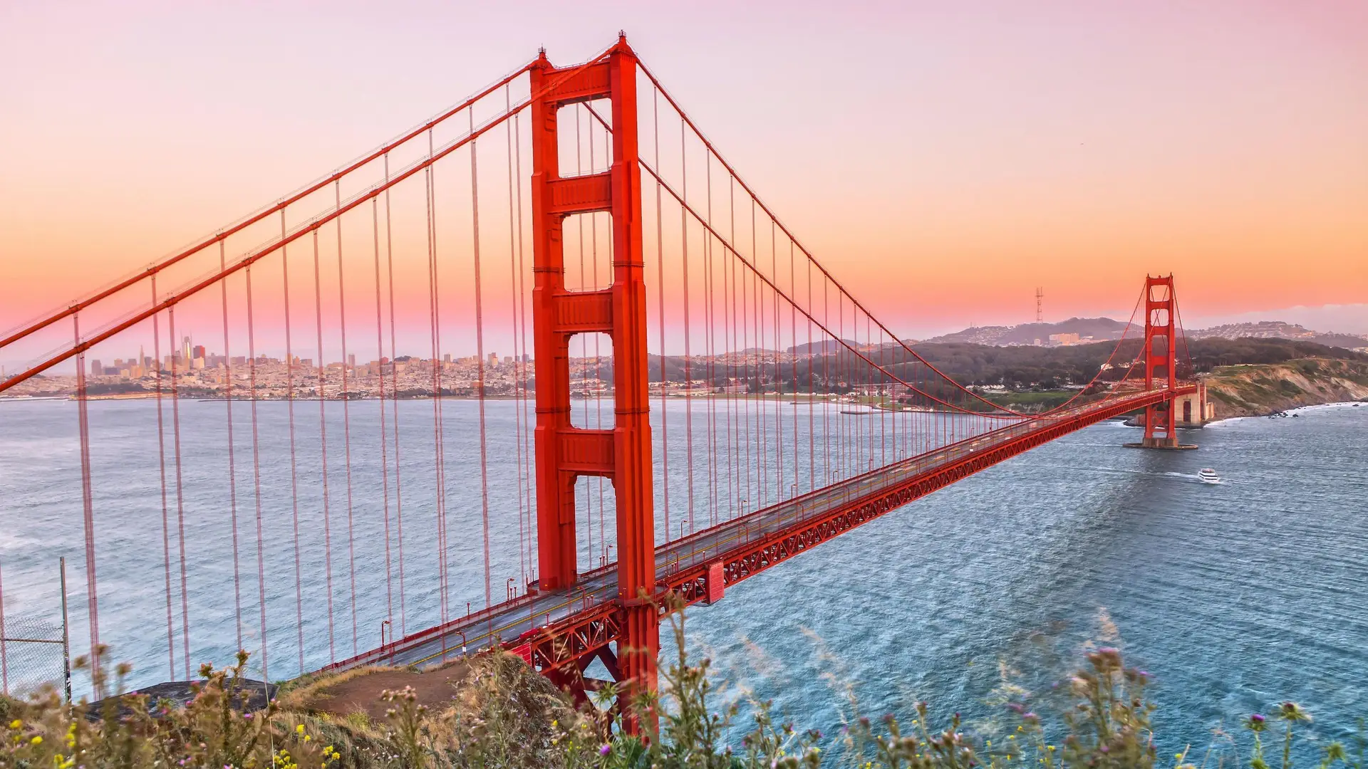 Atardecer en el Golden Gate Brigde
