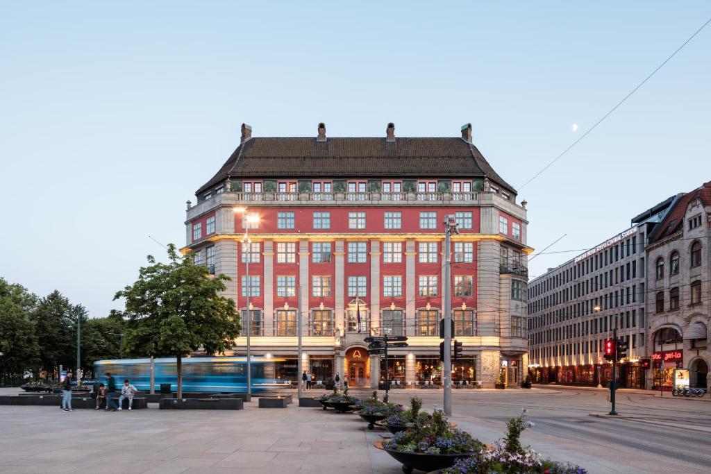 Fachada del hotel Amerikalinjen.