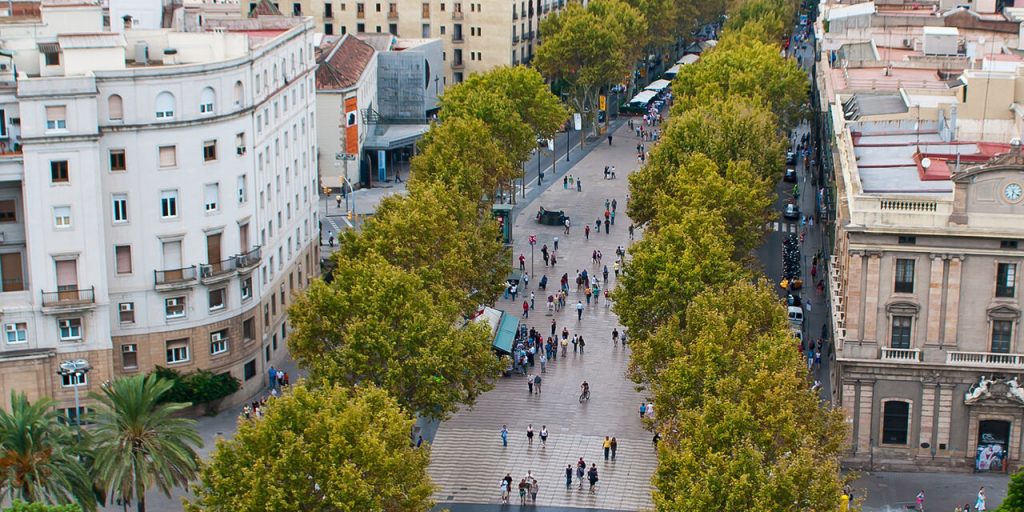 Vista aérea de La Rambla