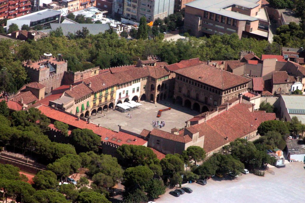 Vista aérea del Poble Español