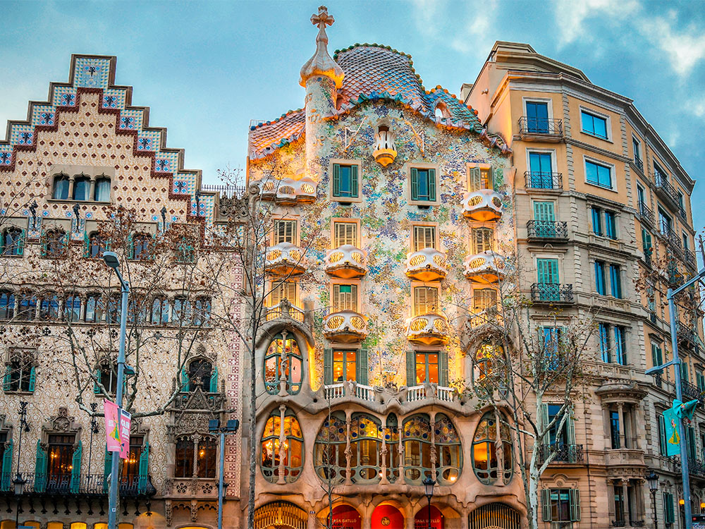 Imagen de la fachada de la Casa Batlló