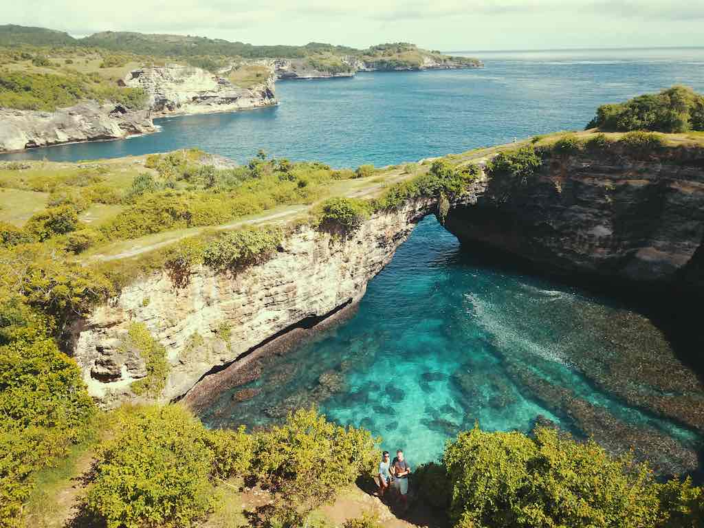 Imagen aérea de un lugar en Nusa Dua