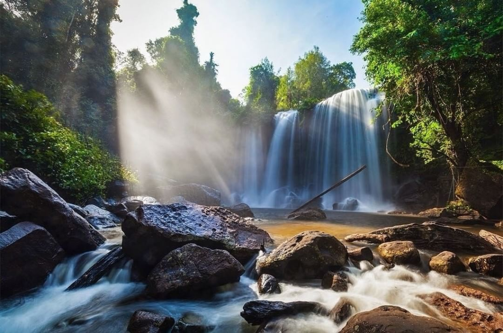 Cascada en la montaña Kulen.