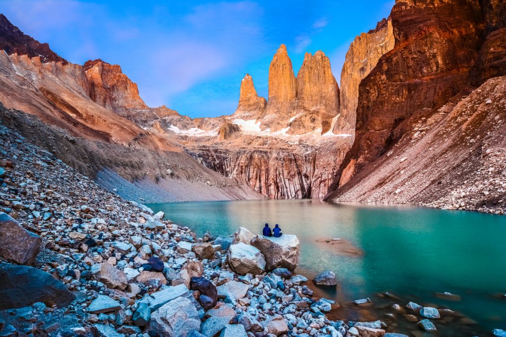 Vista panormámica de Las Torres del Paine.
